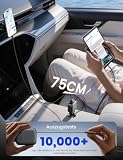 Lamicall 4-IN-1 Retractable Car Phone Charger - [2 Retractable Cable] [50% Smaller] 75W Cigarette Lighter USB Charger Adapter with Type-C & iPhone Cable/USB-C/USB-A, 12V/24V Socket for iPhone/iPad/S26 - 3