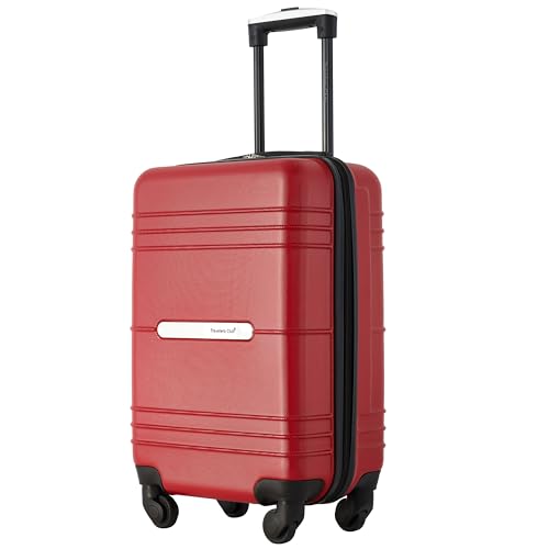 Image of Travelers Club 22 inch Richmond Spinner Carry-On Luggage, Red