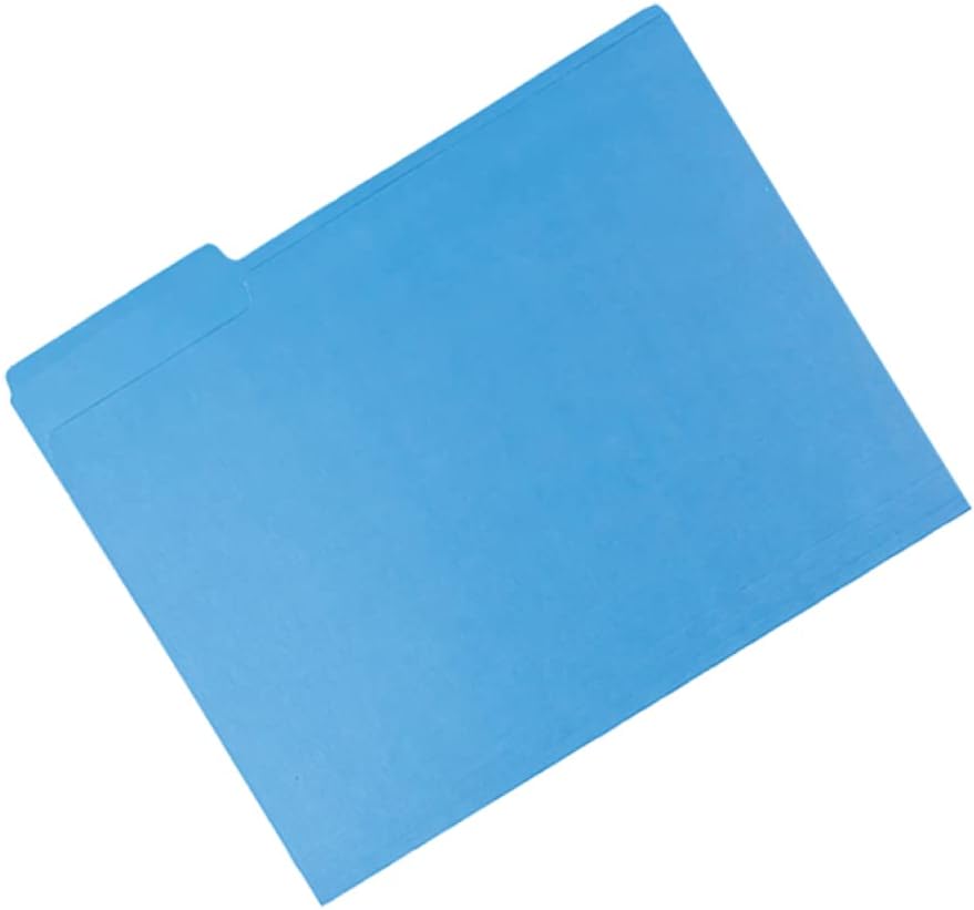 CLOUDIA 1/3-Cut Tab Left Positions File Folders Manila, Letter Size, Pack of 20 (Green) : Office Products