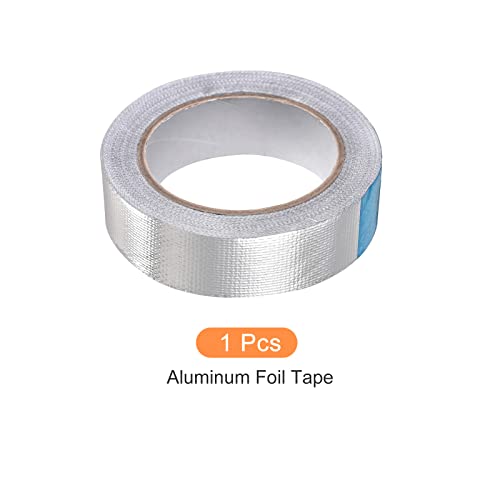 Image of Aluminum Foil Tape Adhesive Metal Tape, [for Sealing Patching Hot Cold HVAC, Duct, Pipe Insulation] - 1.2 inch /66ft /5.9 Mil /Silver