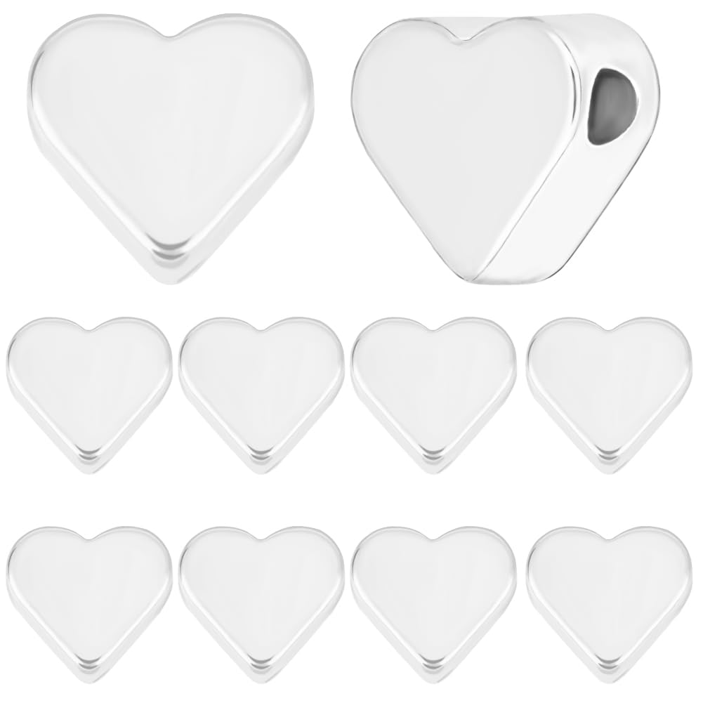 20 Ciondoli A Forma Di Busta Placcati Oro 18K - Cuore Rosso Smaltato, Per Collane E Bracciali, Regalo Per San Valentino E Natale