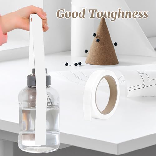 20mm x 10m Weißes Arbeitsplatten-Kantband | Vorgeleimtes Melamin-Kantenband für Küchenmöbel, Schränke & Schreibtischreparatur | DIY Furnierband ohne Bügeleisen, einfache Anwendung