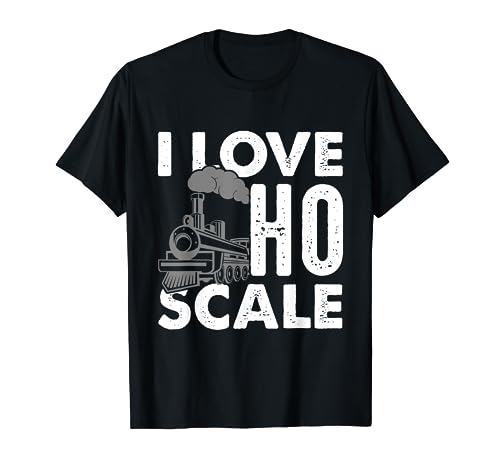 Me encantan los trenes y locomotora a escala ho Camiseta