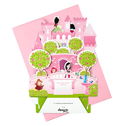 Hallmark Cartão de aniversário Pop Up Paper Wonder para crianças (Castelo das Princesas da Disney)