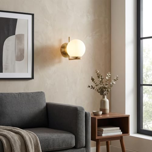 Aplique de pared ATOM iluminación interior para salones elegantes con esfera E27 4