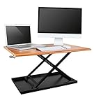 AirRise – Standing Desk Converter | Adjustable Height Pneumatic Stand Up Desk – Sit to Stand with Your Current Desk in Seconds (32