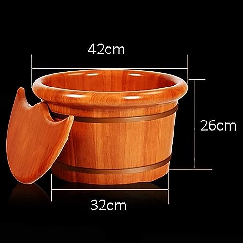 Bañera de pies de madera para spa y masaje miniatura 2