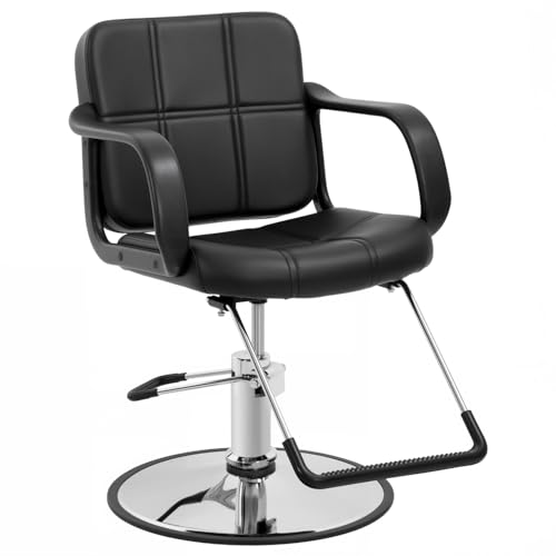 FDW Hydraulic Barber Salon Chair with Swivel Pump for Hair Stylin...