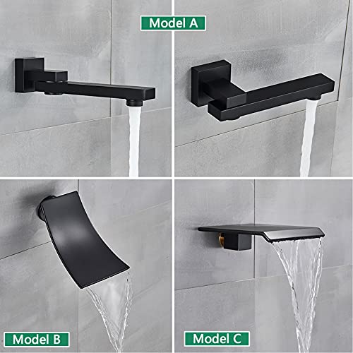Ensemble douche et baignoire noir pour optimiser les petits espaces