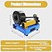 sjcdicnj Hydraulic Hose Crimper with 8 Sets of Dies, High Pressure Hydraulic Hose Crimping Tool, 0.01mm Accuracy, Handheld Hose Crimping Machine for Automotive, Industrial & Plumbing Pipes (Black)