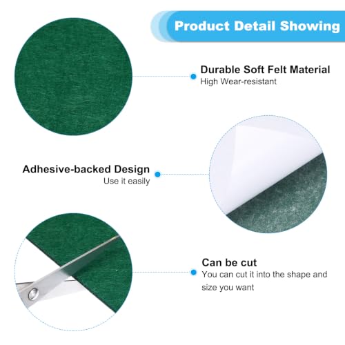 Base de fieltro autoadhesivo de 12x12 para proteger muebles y artesanías, 6 uds 4