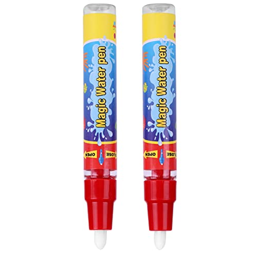 Juego de Bolígrafos de Agua para Bebés para Niños, Bolígrafo de Dibujo Al Agua para Bebés Inofensivo con Fácil Agarre, Juego de Regalo de 2 Uds para Tapete Mágico de Pintura Al