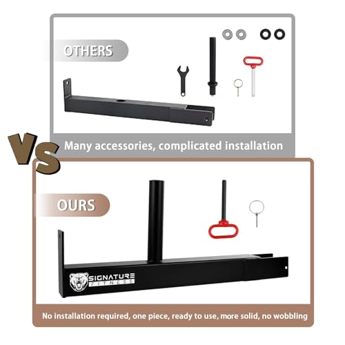 Image of Fitvids Upgraded Adjustable Jammer Arms, Lever Arms, Monolift Attachments Rated 600 LB Per Arm, Fits Racks at All Post Sizes and Hole Sizes, Pair