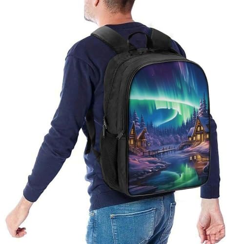 Mochila escolar impermeable Northern Lights con correas ajustables 5