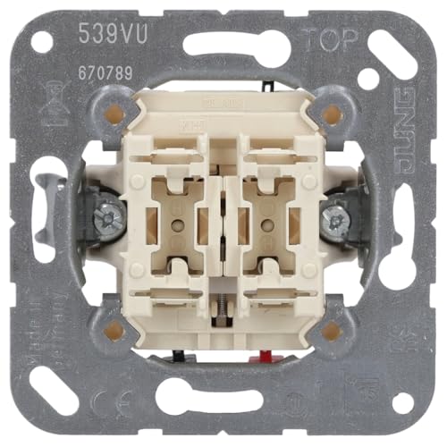 JUNG Jalousietaster 539VU 1-polig, Aluminium