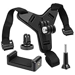 1 set di supporto per casco da moto con montaggio sul mento per GoPro, supporto per casco per GoPro Hero 13 12 11 10 9 8 7 Max, supporto per casco da moto per Insta 360 X5 X4, DJI OSMO 360, supporto