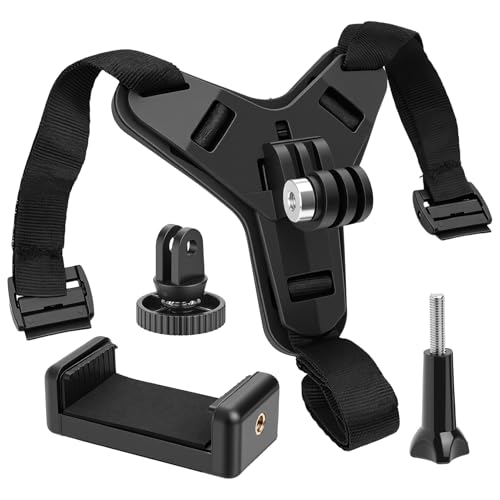 1 set di supporto per casco da moto per GoPro