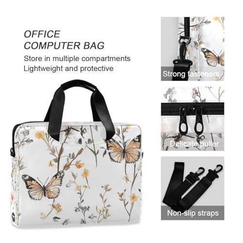Funda portátil para laptop 15.6 pulg con asa y correa miniatura 6