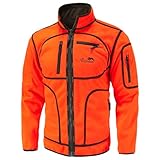 Full mundur Chaqueta de Caza Naranja Blaze Camo Chaqueta Reversible Naranja para Hombre Cortavientos Impermeable