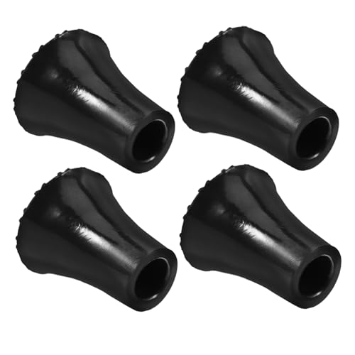FOMIYES Walking Stick Accessories 4 Non-Slip Cane Tips Replacement Foot Pads for Crutches Easy to Fit