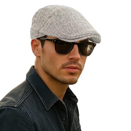 Miniatura 6 de Keepsa Gorra Plana De Cáñamo Puro Para Hombre De Estilo Vintage Gorra Irlandesa Boina Estilo Gatsby