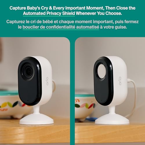 Arlo Essential Indoor Security Camera 2K (3rd Gen, 2025 Release) - Wired Plug-in Power, Person Recognition, Animal Detection, 1-Month Trial of Secure Plan, Automated Privacy Shield, 1 Cam, White by Arlo - Image 5