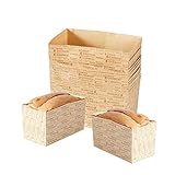 CHEFMADE 12 Stück Kastenform Einlagen, antihaftbeschichtete Kastenform zum Backen...