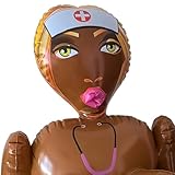 Inflatable Blow Up Doll Life Size with Groom Sash - Bachelor Party Favors - Bachelor Party Decorations - Bachelorette Party Favors - Gag Gifts - 60' Nurse Nikki