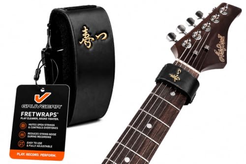 Image of Gruv Gear Fret Wrap & Guitar Mute Matt Heafy EE Edition, Fretwrap for Acoustic, Electric & Bass | String Dampener Recording, Tapping & Practice Accessory (1 Pack, Small Matt Heafy EE Edition, Fits 4