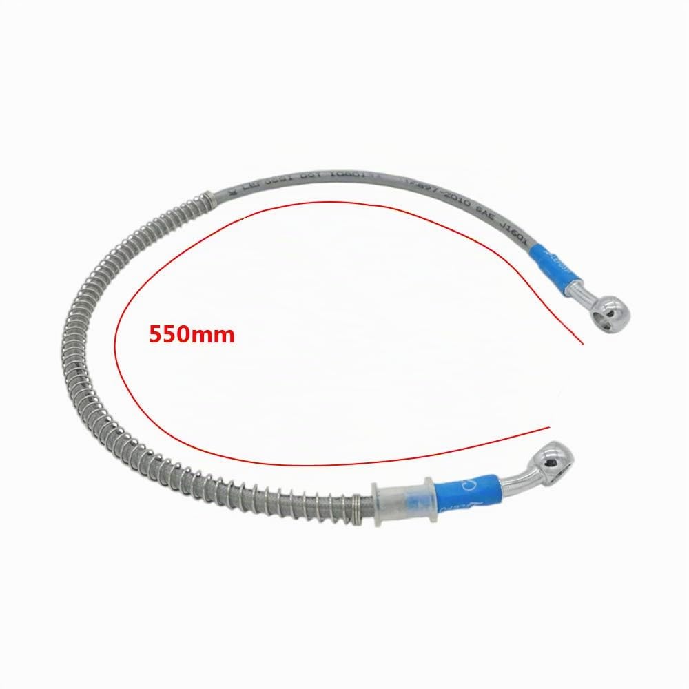 550mm 55cm LE LEFOSSI Tubazione idraulica universale Di Freno Del Motociclo Olio Tubo Linea Di Pressione Del Carburante Resistente Tubo Tubo per Pit Dirt Bike Enduro Motocross Street Bikes Sport Bikes