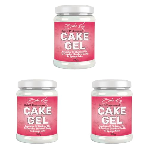 Image of BAKE KING Cake Gel 300gm, Cake Sponge Improver, Useful When Making Eggless Cakes, Emulsifier and Stabilizer Mix (Pack of 3)