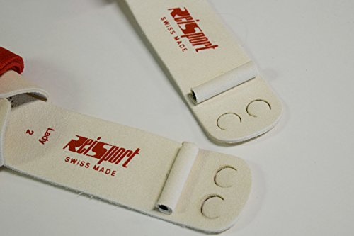 Reisport Women's Gymnastic Grips Uneven Double Buckle Bar Grips, No Slip Fit, Xx-Small, X-Small, Small, Medium, Large, X-Large, Women And Girls Gymnastics Training, Long Lasting, Leather, Safe Grip #TOP2