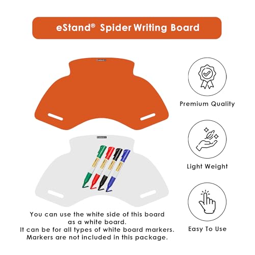 Image of Lap Board for Study | Home | Dining | Office | Laptop | Computer Desk | Reading & Writing | Multi-Purpose | Made in India | (MENDARIN, SPIDER-LB-30X16-MENDARIN)
