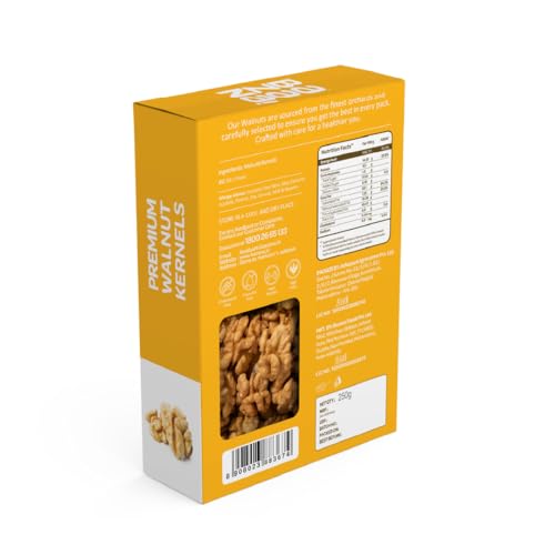 Image of Bazana Premium Californian Walnut Kernels, 250g | Walnuts without Shell | Akhrot Giri | Rich in Protein, Iron & Omega-3 | Dry Fruits Snack for Daily Nutrition