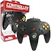 Old Skool Classic Wired Controller Joystick for Nintendo 64 N64 Game System - Black
