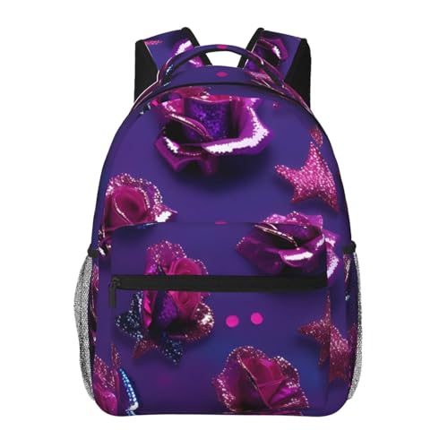 Sac à dos à paillettes roses pour filles garçons voyage et université
