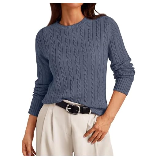 25 Chic Winter Work Outfits for Women – Stylish Office Looks for Cold Weather Cable Knit Sweater