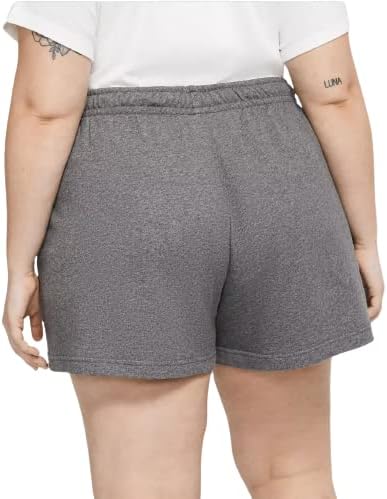 Nike Women's Sportswear Plus Size Club Fleece French Terry Shorts (as1, Alpha, 3X, Regular, Regular, Grey)