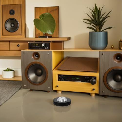 Pies aislantes para altavoces que eliminan el ruido vibratorio en reproductores de CD 6