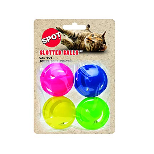 Ethical Slotted Balls Cat Toy, 4-Pack #TOP1