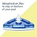 Milliard Deluxe Pool Vacuum Head/Weighted Triangle Shape/for Inground and Above Ground Swmming Poools (Blue)