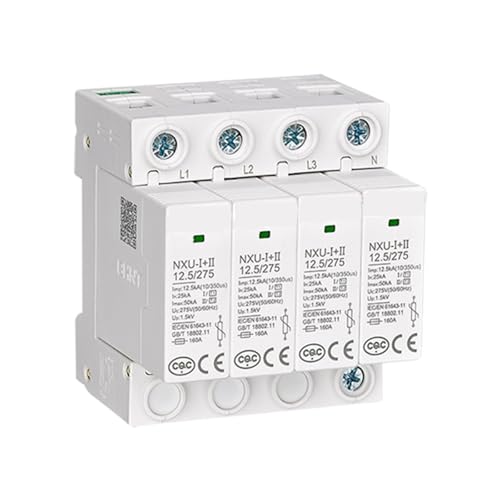 Protecteur de surtension NXU contre la foudre NXU-Ⅰ+Ⅱ/F 12,5/385 3P+N pour tableau