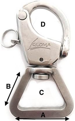 Nautos Forged SNAP Shackle with Swivel Ring