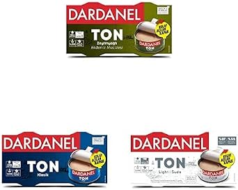 Dardanel Olive Oil Tuna 2x140 gr & Sunflower Oil Tuna 2x140 gr & Light Tuna 2x140 gr