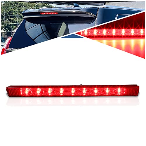 Auto Dynasty Rear High Mount Red Housing LED Third 3rd Brake Light Lamp Compatible with Toyota Rav4 XA40 13-18 / Lexus GX460 10-19