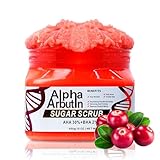 Dr Meinaier Alpha Arbutin Sugar Body Scrub, AHA + BHA, Anti-Acne, Anti-Wrinkle, Nourishing and Moisturizing Formula, 18 Oz (1)