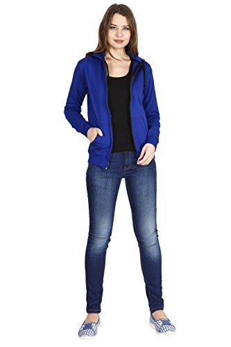 Image of Ideation Women's Cotton Full Zipper Sweatshirt Hoodies with Kangaroo Pocket