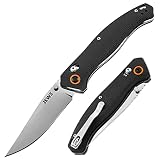 JSWS Tactical Knife Pocket Knife for Men Survival Camping Knife EDC Folding Knife 440C Stainless Ste