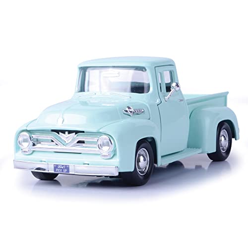 Ford F-100 Pickup 1955 Verde 1:24 Motormax miniatura 1