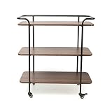 woodlands trolley schedule Material: Made of natural wood and metal, this kitchen trolley is sturdy, durable and sustainable. Stunning smooth natural wood bringing a bit of nature and warmth to a modern look.